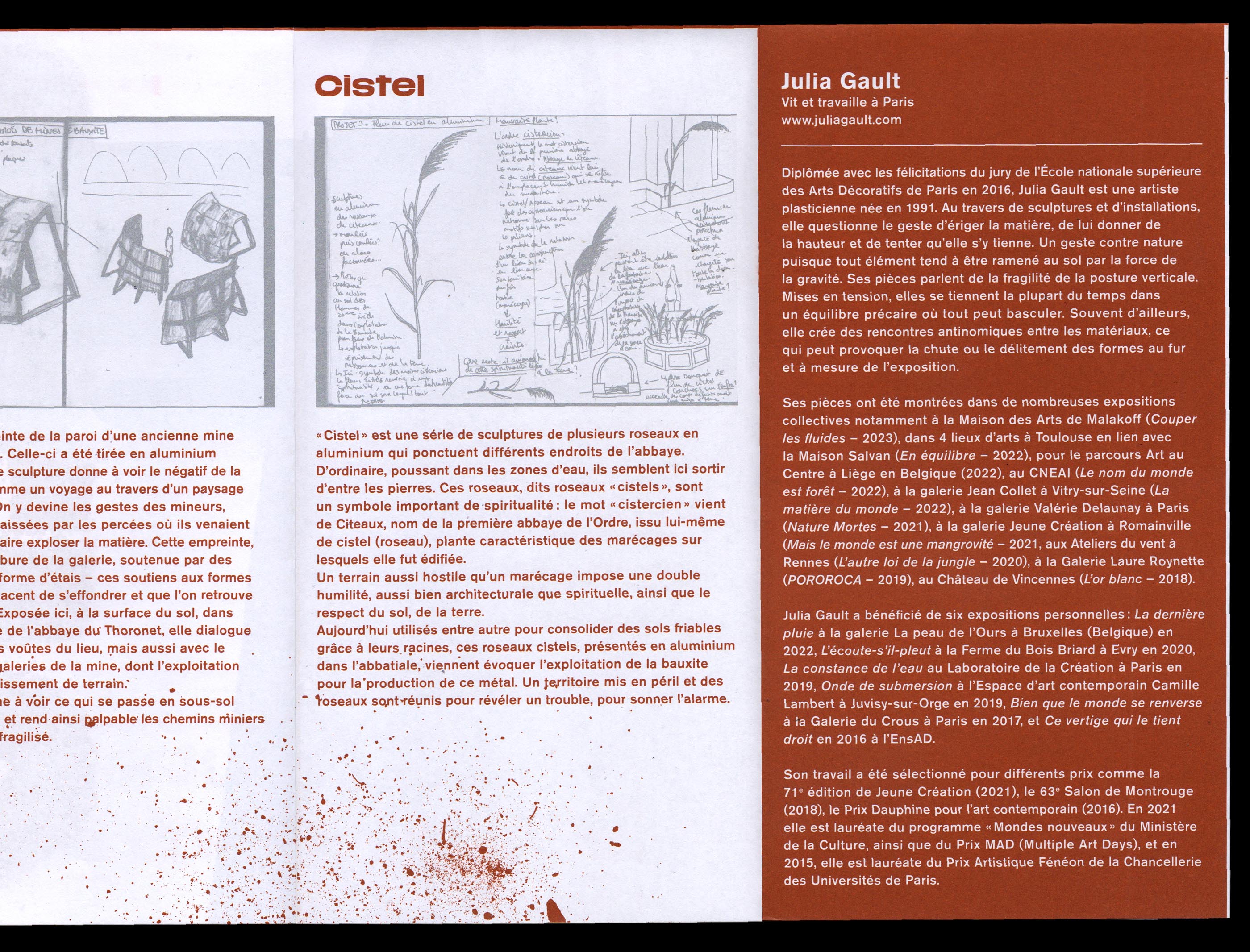 Dépliant de l'exposition